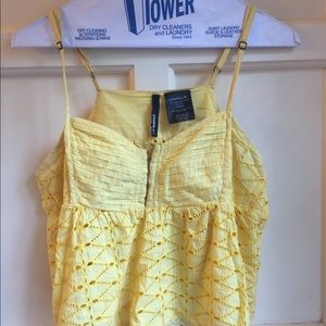Yellow O’Neill Spaghetti Strap Crop Top